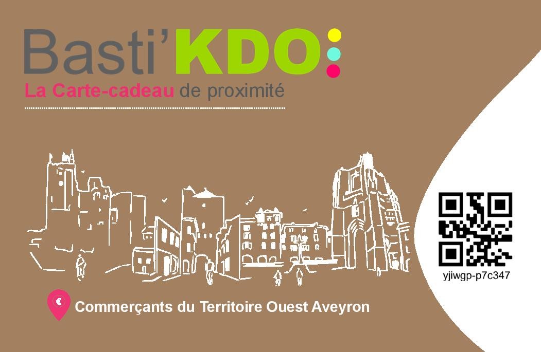 Association Commerces en Bastide - Carte cadeau Basti'KDO